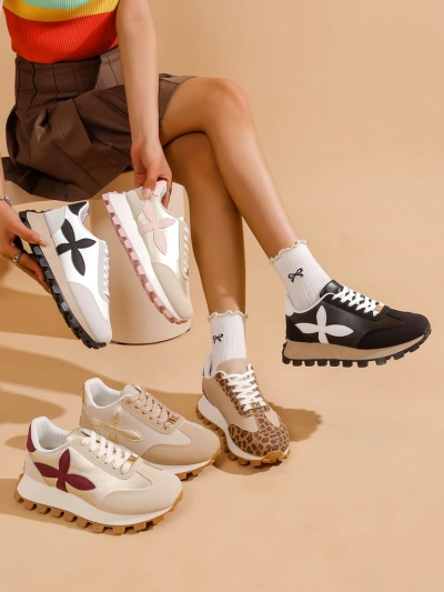 Sneakers sportive pentru femei Royalfashion pe o talpă mai groasă Aloqa
