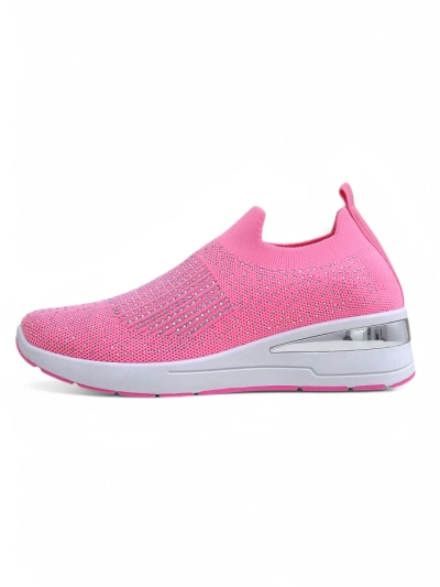Adidași cu talpă înaltă pentru femei Royalfashion, cu aplicații de strasuri Qelavise