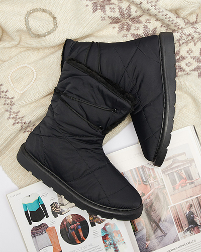 Negru cizme pentru femei a'la cizme de zăpadă Amirfu- Footwear