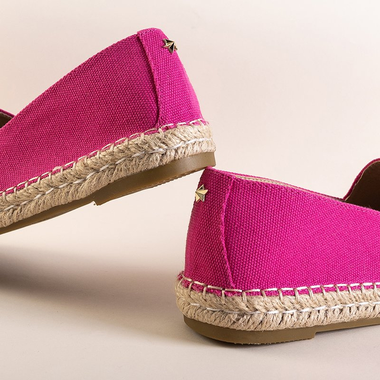 OUTLET Espadrile dama fuchsia cu stelute Fraus - Pantofi