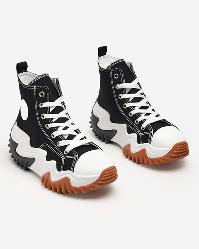 OUTLET Pantofi sport dama negri a'la adidasi Oqapi - Incaltaminte