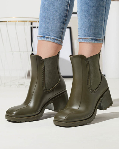 Cizme de damă verde închis Caldala- Footwear
