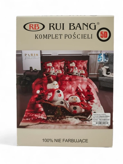 Royalfashion Lenjerie de pat de Crăciun 160x200 set 3 PIESE