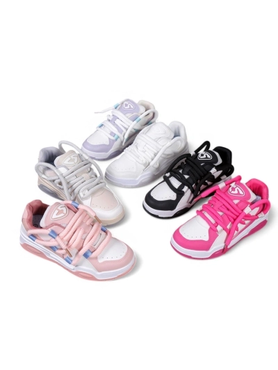 Adidași sport pentru femei Royalfashion cu șireturi decorative Clesiv