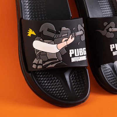 Papuci din cauciuc negru pentru femei - Încălțăminte