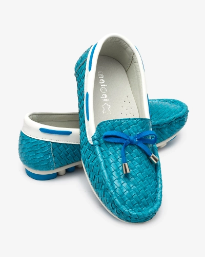 Mocasini turcoaz pentru copii Dannad- Footwear