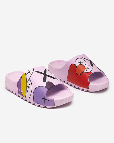 OUTLET Papuci de dama violet Elmino - Incaltaminte