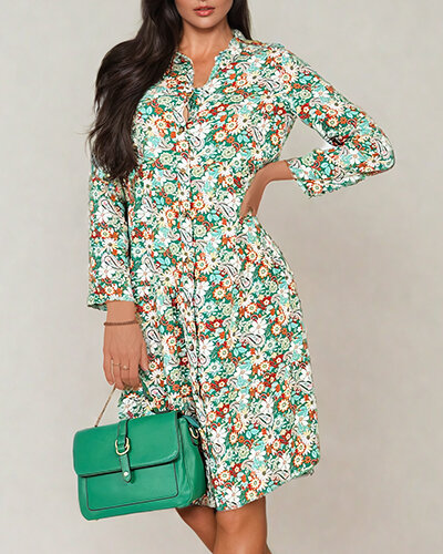 Royalfashion Rochie midi cu model pentru femei