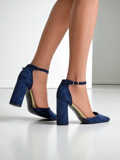 Royalfashion Pantofi cu toc din suede ecologic pentru femei Calde