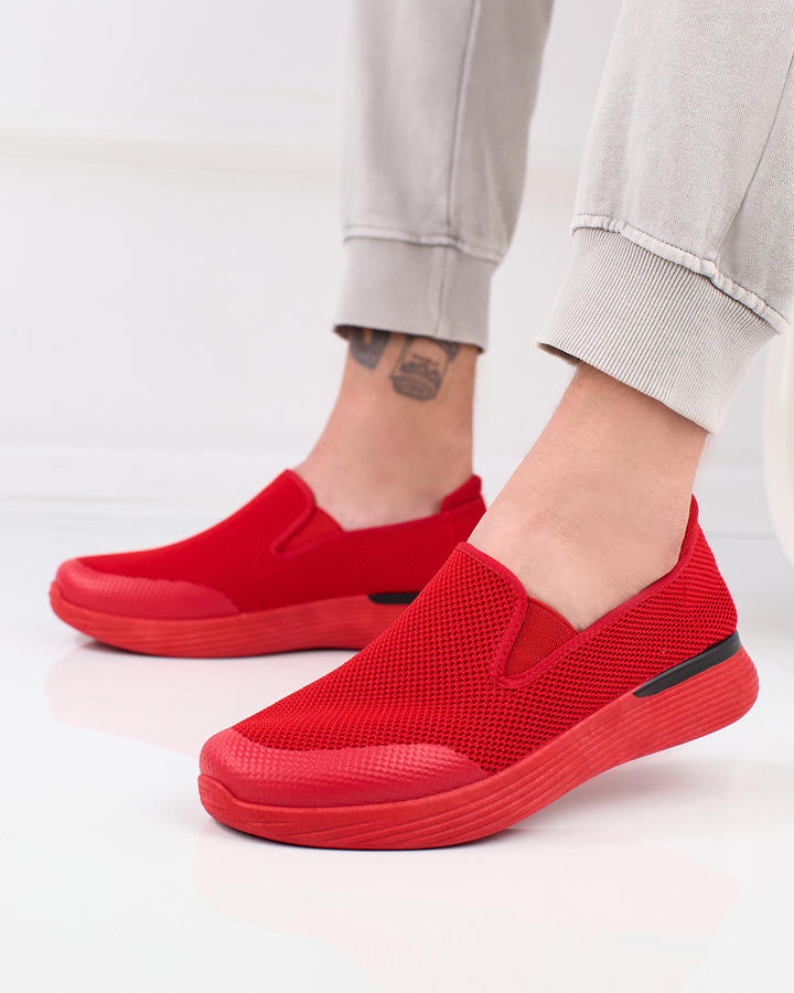 Royalfashion Men's FlexFit Run Slide-on Red Sports Shoes
