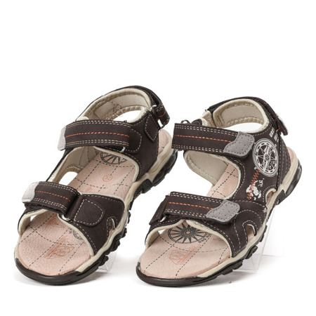 Chłopięce sandały w kolorze brązowym Oliver - Obuwie