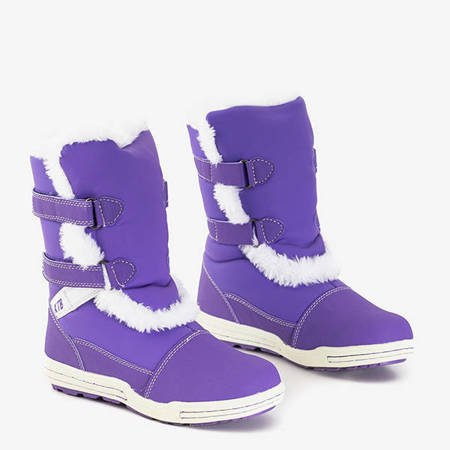 Cizme de zăpadă violet pentru copii Astoria - Încălțăminte
