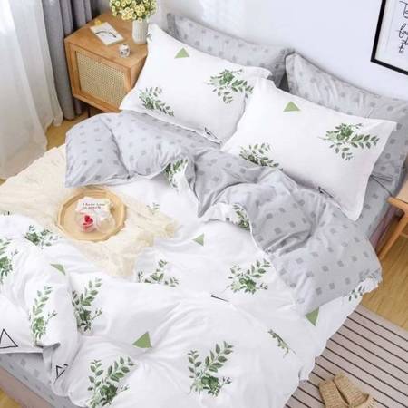 Lenjerie de pat cu model floral 200x220 - Lenjerie de pat