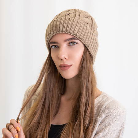 Pălărie de iarnă maro de iarnă pentru femei - Accesorii