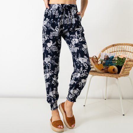 Pantaloni pentru femei cu model PLUS SIZE - Haine