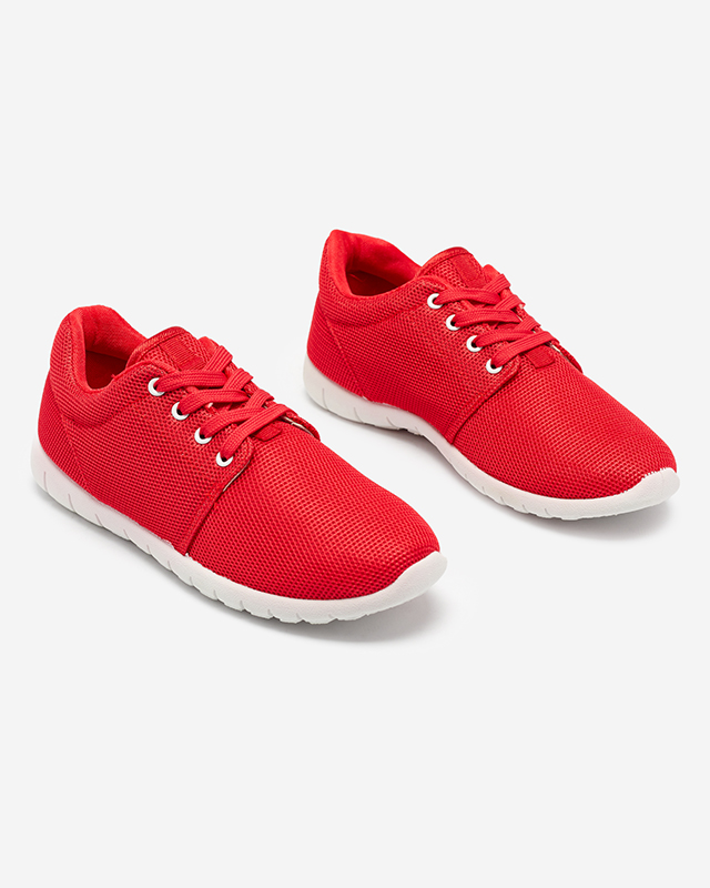 Pantofi sport din material textil pentru femei, de culoare roșie Cetika - Încălțăminte