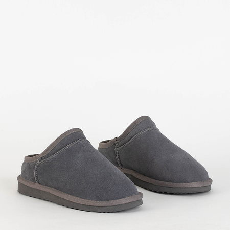 Papuci Mihan de damă gri izolați - Încălțăminte