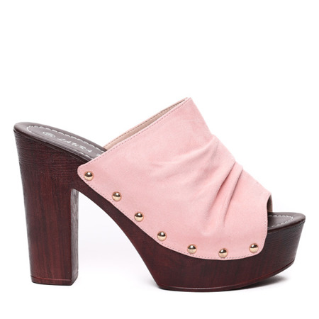 Papuci roz pe stâlpul Louise - Încălțăminte