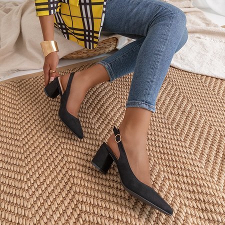 Sandale negre pentru femei pe postul Siofra - Încălțăminte