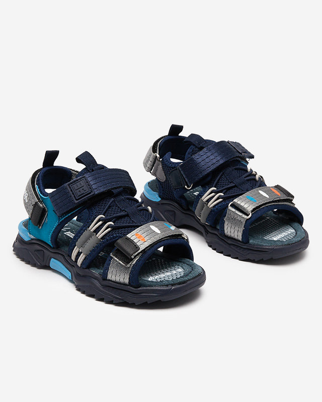 Sandale pentru copii bleumarin cu Velcro Meteris - Incaltaminte