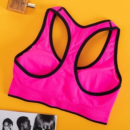 Sutien sport pentru femei roz neon - lenjerie de corp