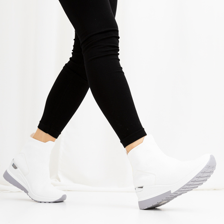 Tikva Pantofi sport alunecați pentru femei albi - Încălțăminte