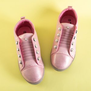 Adidași alunecați pentru copii roz cu perle Merina - Încălțăminte
