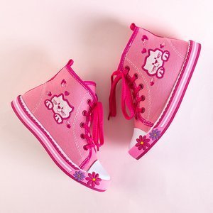 Adidași pentru copii roz cu decorațiuni Winkes - Încălțăminte