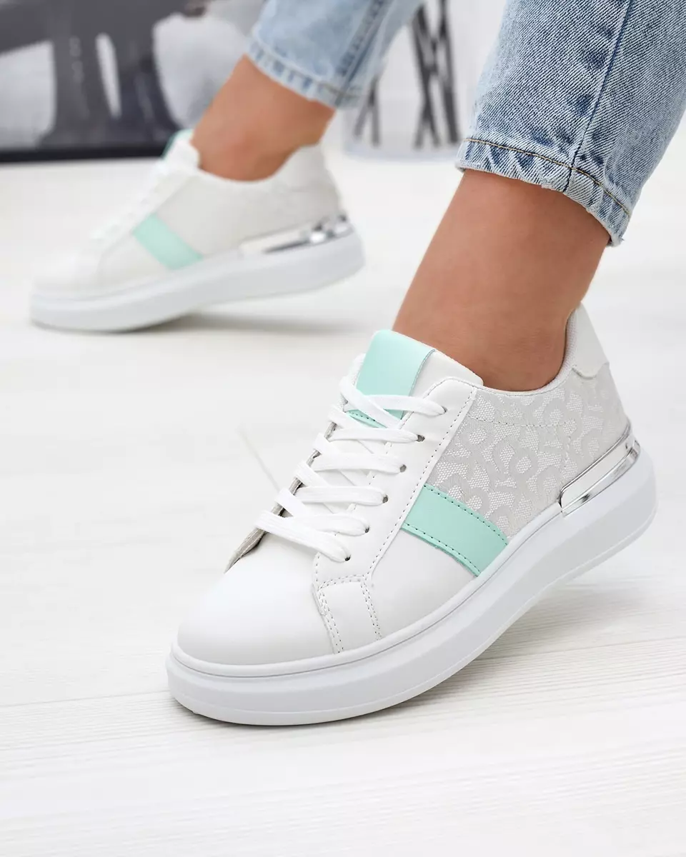 Adidași sport alb pentru femei Mlysio- Footwear