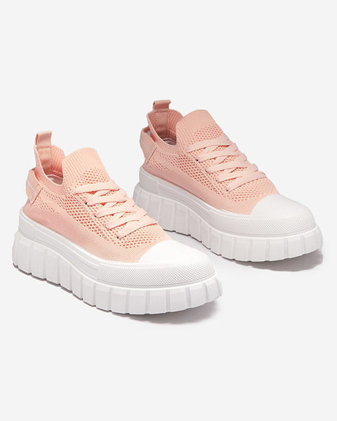 Adidași sport roz pe platformă Dakkos- Footwear