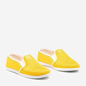 Alunecare galbenă cu plasă Dire - Pantofi