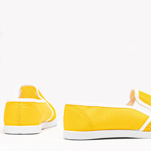 Alunecare galbenă cu plasă Dire - Pantofi