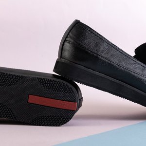 Alunecare strălucitoare pentru femei negre pe pantofi Melerda - Încălțăminte