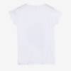 Biała damska koszulka z nadrukiem - Odzież