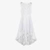 Biała koronkowa sukienka na ramiączka - Sukienki
