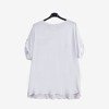 Biała tunika damska z printem - Odzież