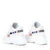 Białe buty sportowe na wyższej podeszwie Milkmade - Obuwie