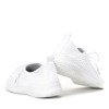 Białe sportowe buty na wyższej podeszwie Kaduna - Obuwie 
