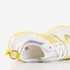 Biało-żółte sportowe buty Evanile - Obuwie