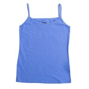Bluză albastră pentru femei cu curele subțiri MĂRIME PLUS - Îmbrăcăminte