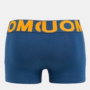 Boxer pentru bărbați albastru și galben cu dungi - Lenjerie de corp
