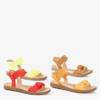 Brązowe damskie sandały Redish - Obuwie