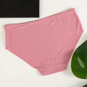 Chiloți pentru femei roz din nailon PLUS SIZE - Îmbrăcăminte