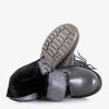 Cizme din piele ecologică pentru femei gri Lesita - Pantofi