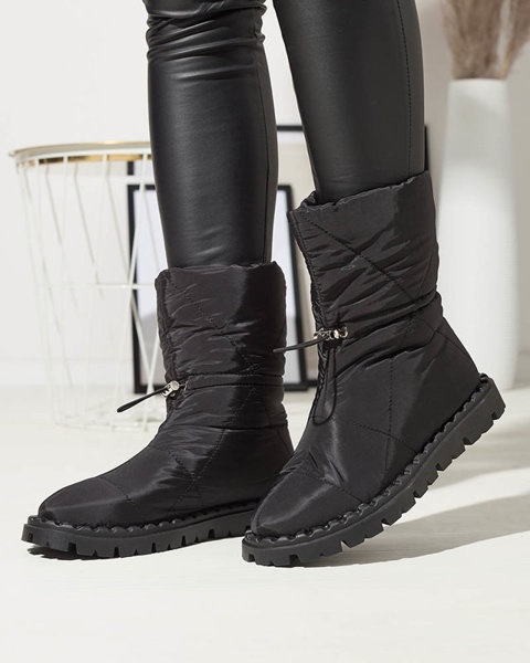 Cizme izolate pentru femei negre a'la cizme de zăpadă Kanilo- Footwear