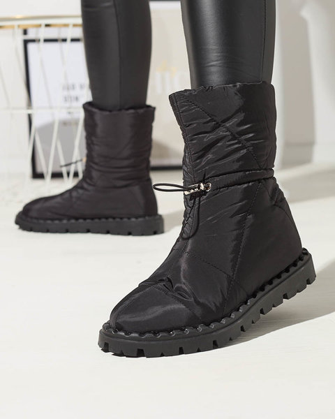 Cizme izolate pentru femei negre a'la cizme de zăpadă Kanilo- Footwear