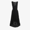 Czarna koronkowa sukienka na ramiączka - Sukienki