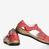 Czerwone damskie sandały z wycięciami Cabin - Obuwie