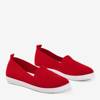 Czerwone sportowe buty typu slip on Laurita - Obuwie