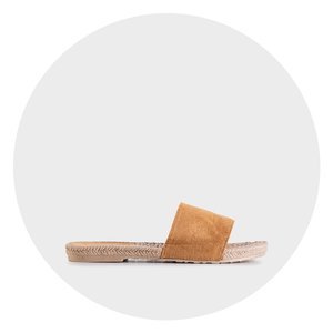 Flip-flops de culoare cămilă pentru femei Vasagi - Încălțăminte